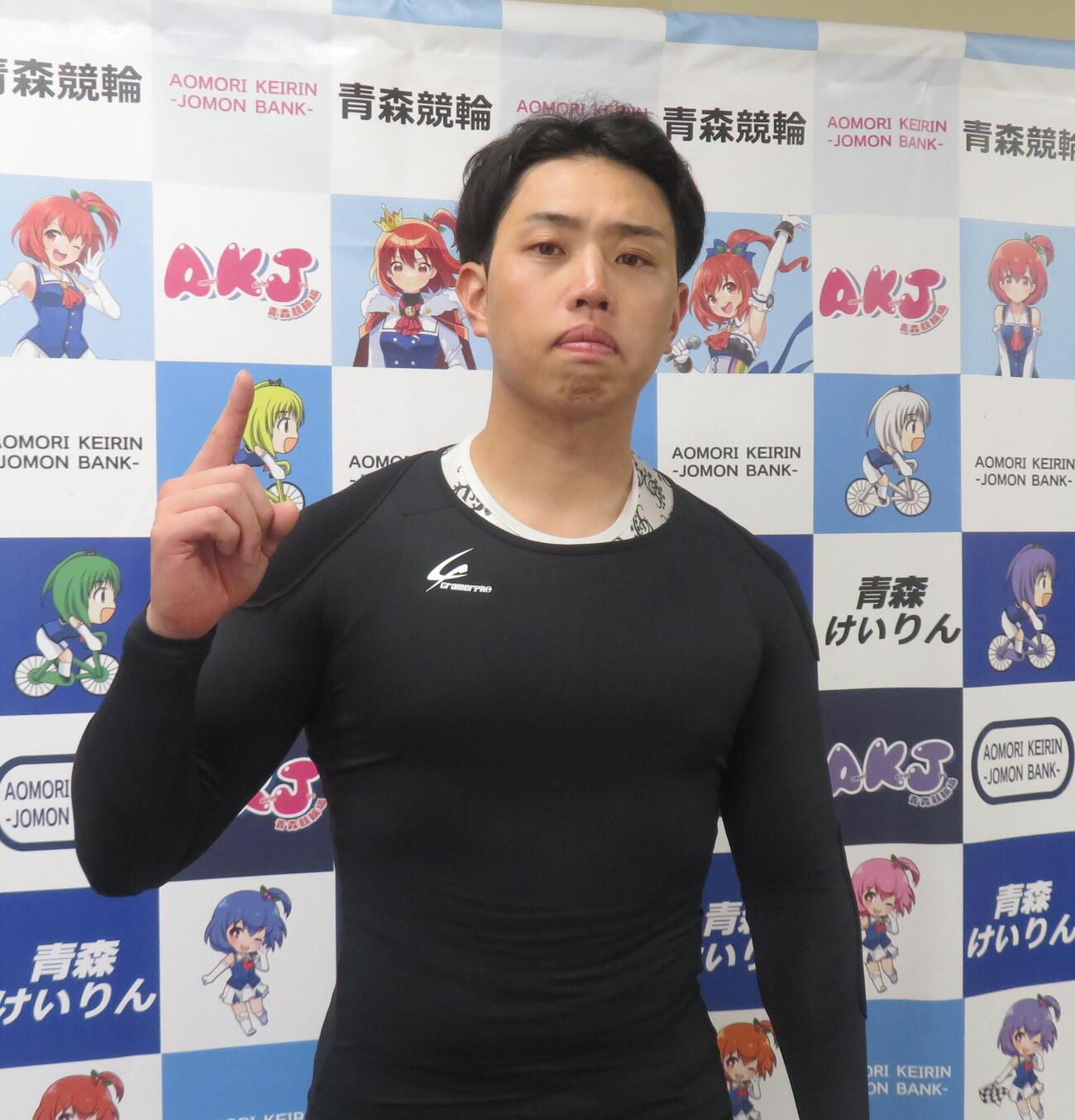 オープニングレースを快勝した山崎駿哉