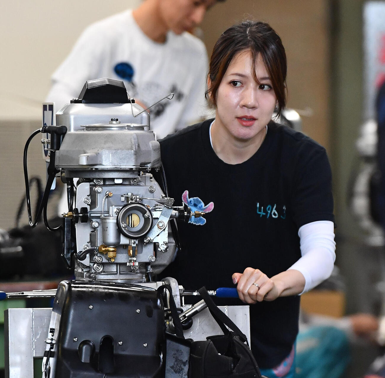 G1宮島チャンピオンカップ前検　4963実森美祐（撮影・岩下翔太）