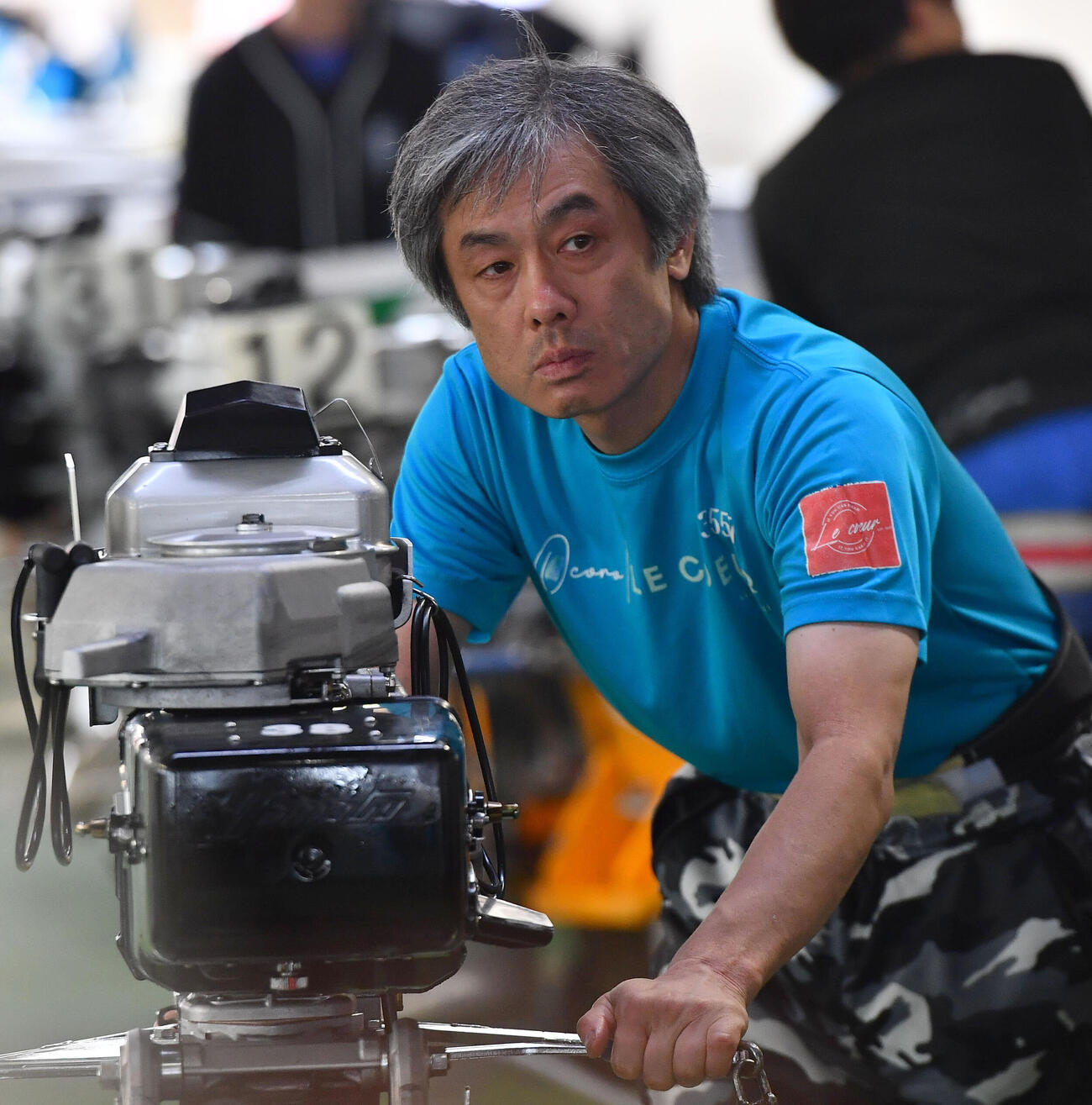ダブルエース機の1つ、38号機を駆る太田和美（撮影・岩下翔太）