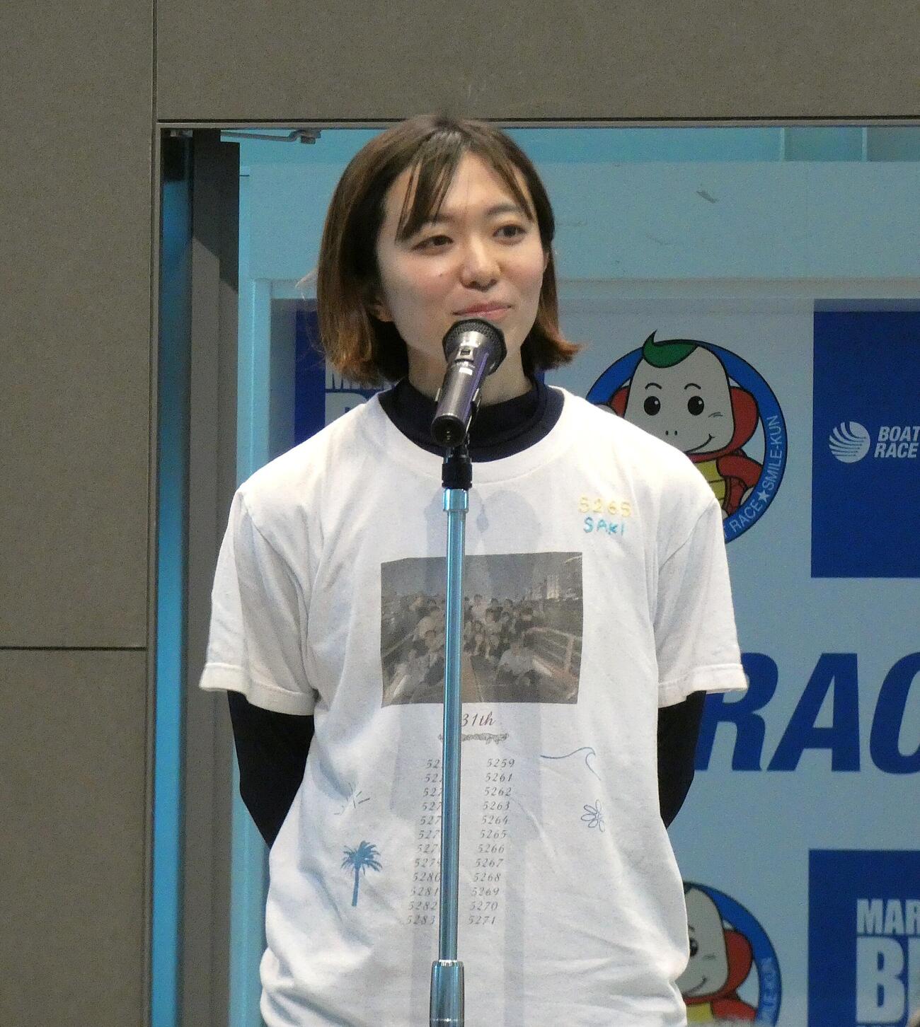 大広咲季は初日6Rで3連単18万円超えの舟券を提供した（撮影・前原一樹）