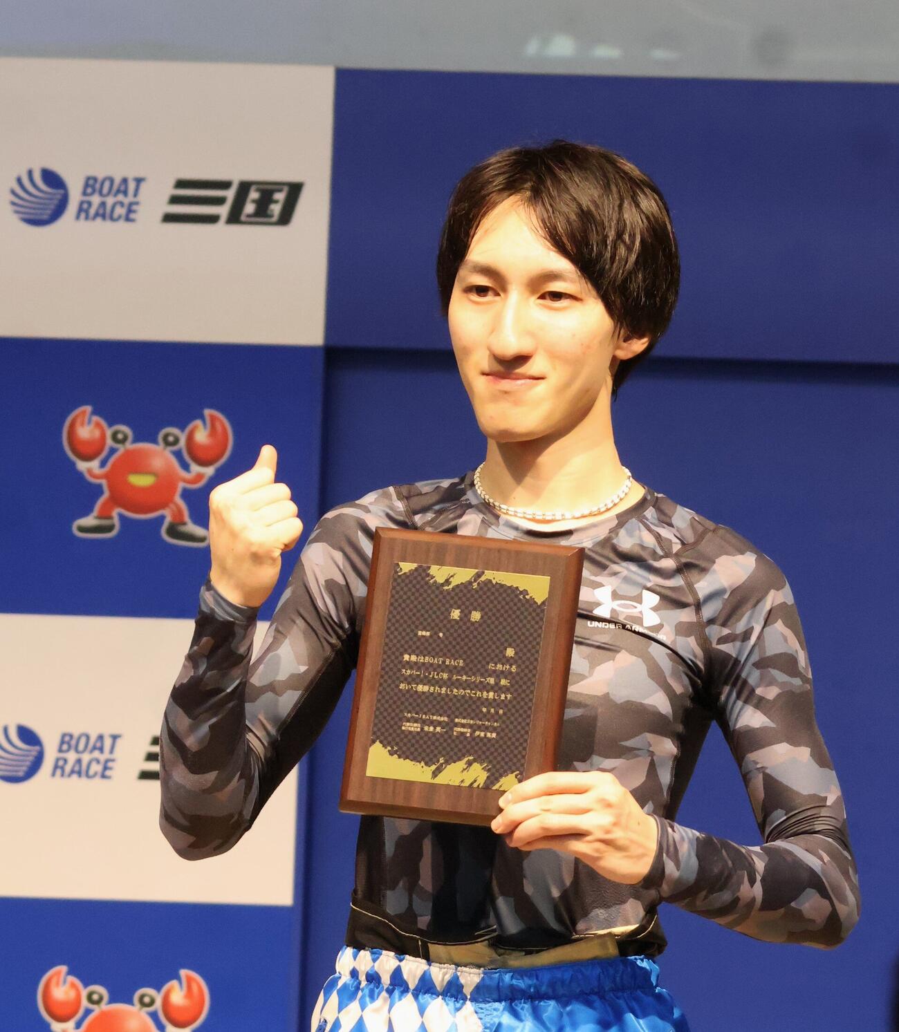 5コースまくりで今年2度目の優勝を飾った飛田江己