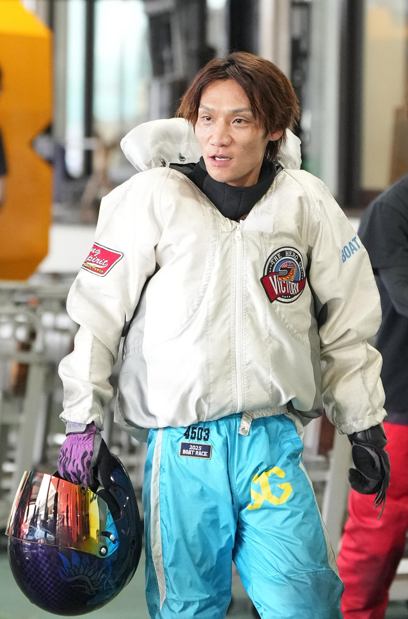 上野真之介はレース足軽快。優出へ果敢に運ぶ（撮影・森本幸一）