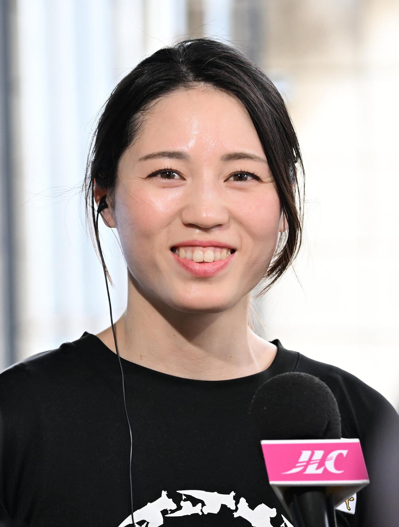 第4日9R戸田特賞を制し、インタビューに応じる安井瑞紀（撮影・千葉一成）