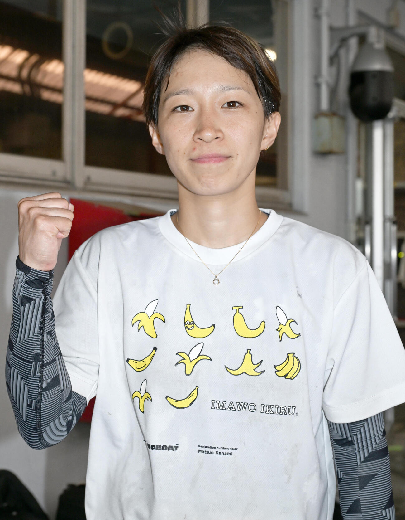 優勝戦の3号艇に決った松尾夏海（撮影・千葉一成）