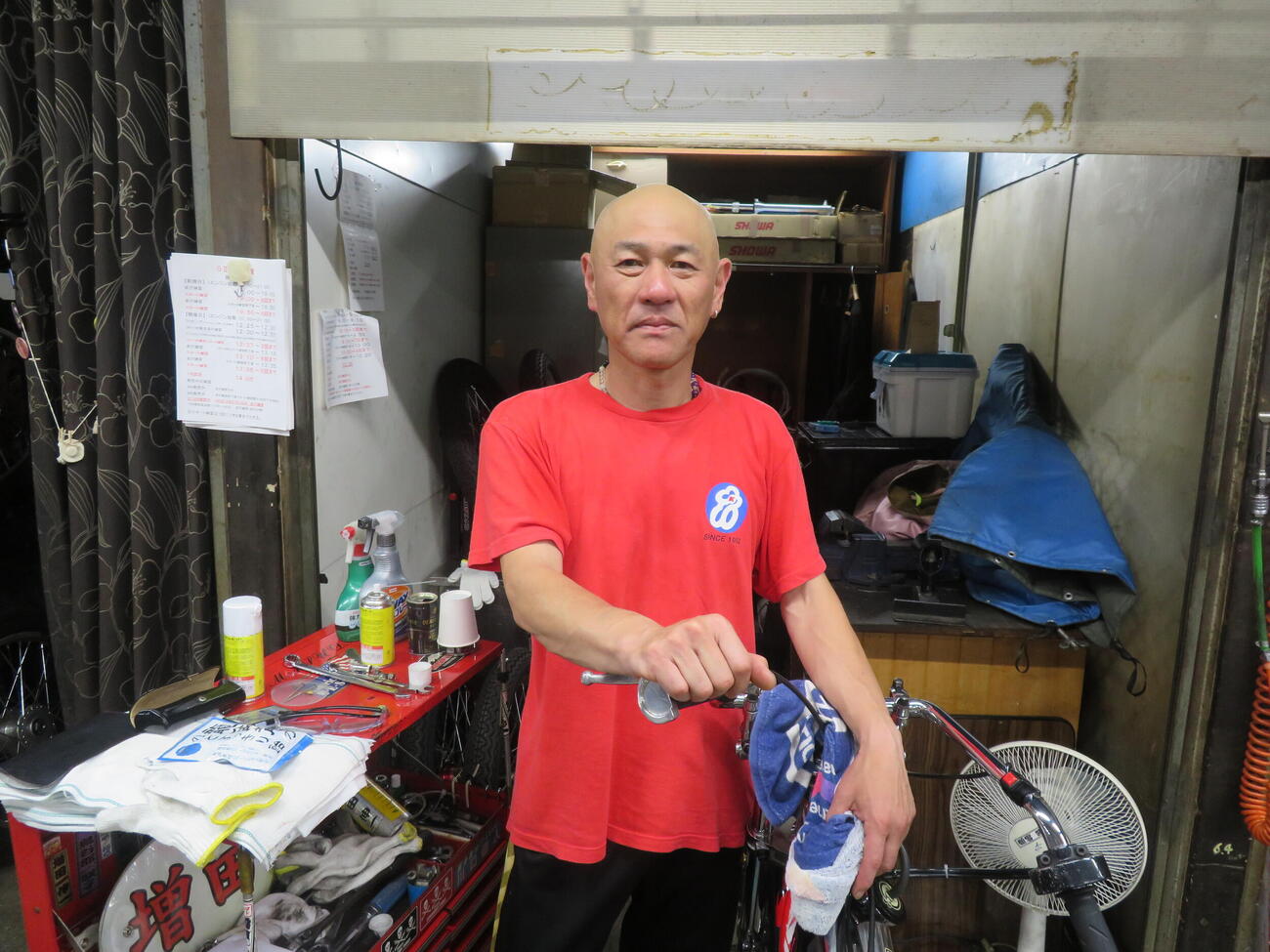 得意の雨走路で今度こそ1着を狙うベテラン増田伸一（撮影・小川将司）