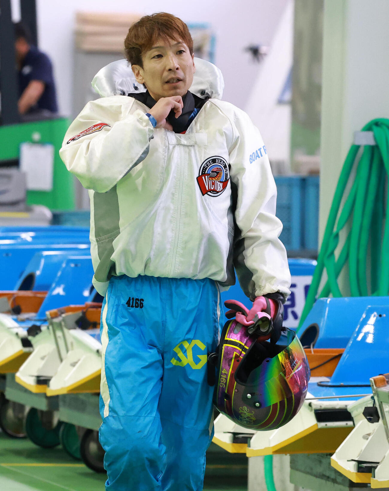 イン先マイから完勝し、優出一番乗り＆ポールポジションを決めた吉田拡郎