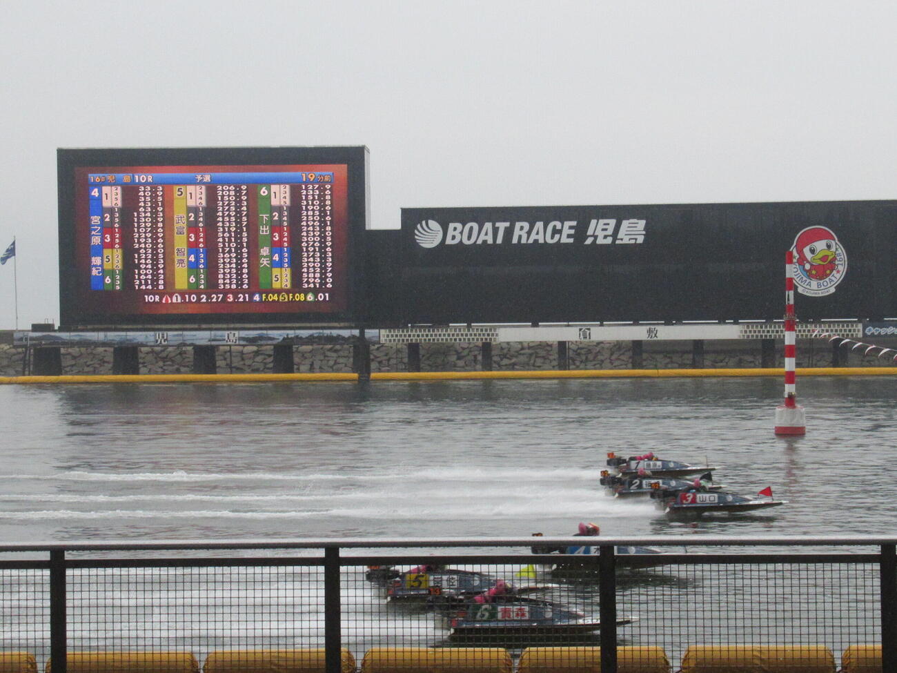 2日目12Rスタート特訓2本目。スロー勢が先行し、行き足は強めも藤原啓史朗と山口達也はF