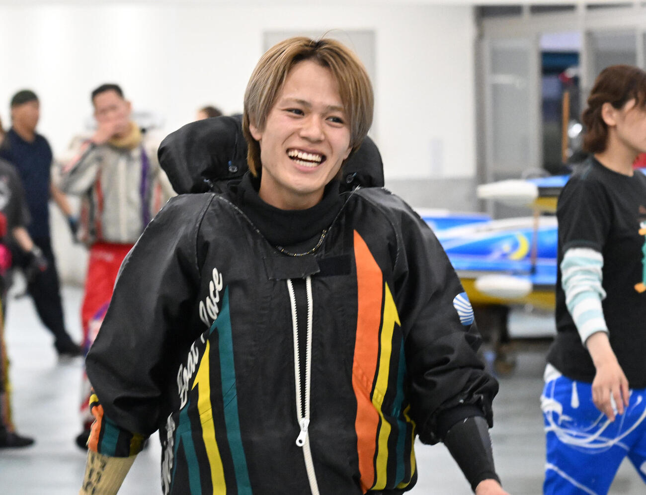 蒲郡10R 1着安河内鈴之介（撮影・和賀正仁）