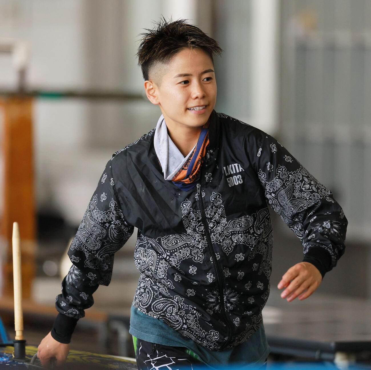 来田衣織（撮影・上山淳一）