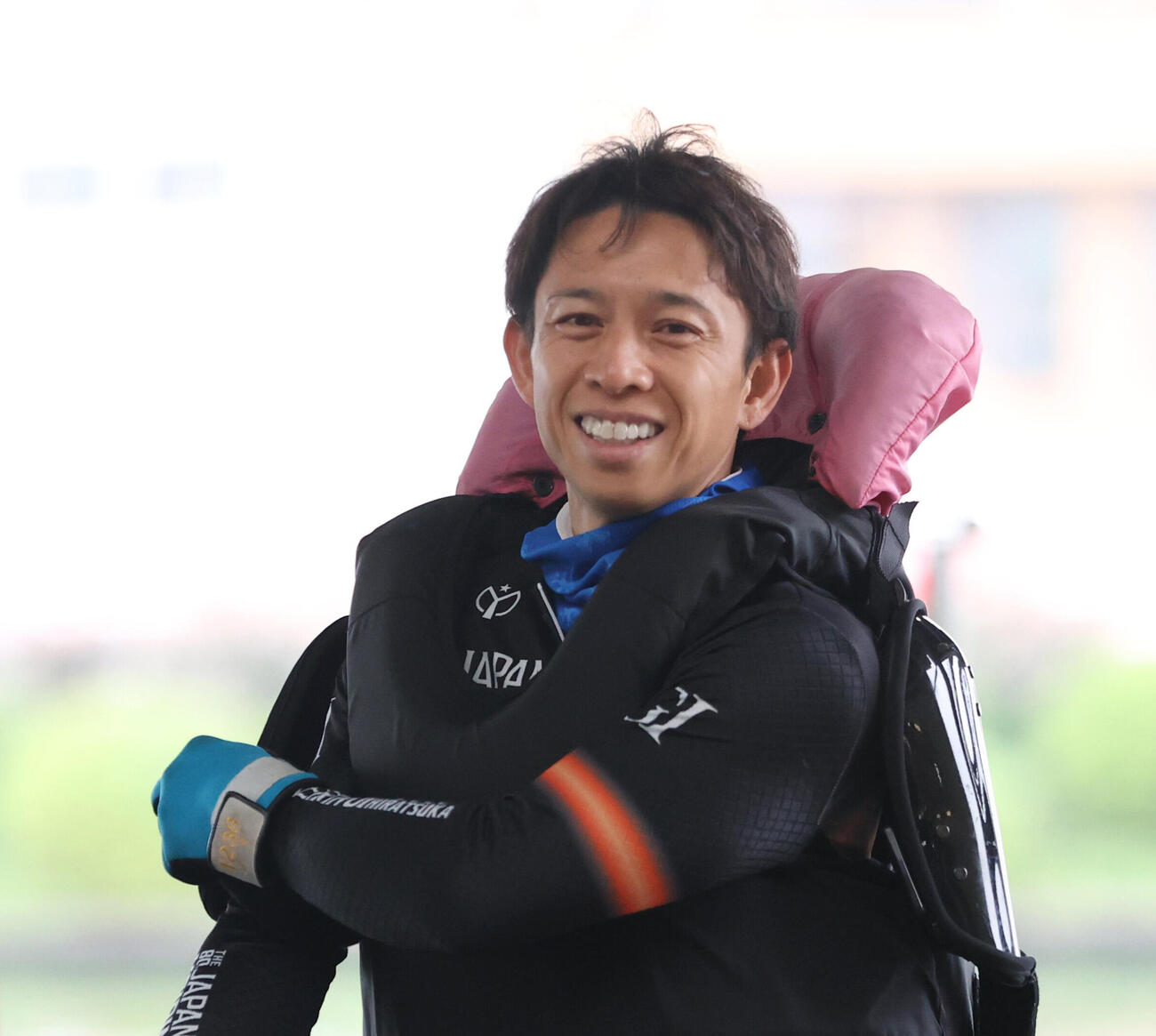 勝利に胸をなで下ろした毒島誠（撮影・柴田隆二）