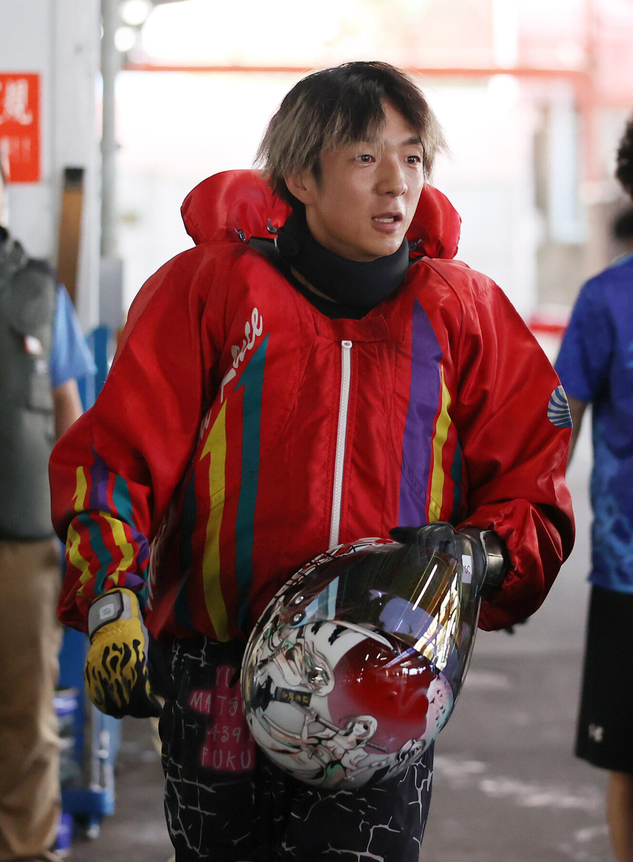 予選10Rで1着の松田祐季（撮影・柴田隆二）