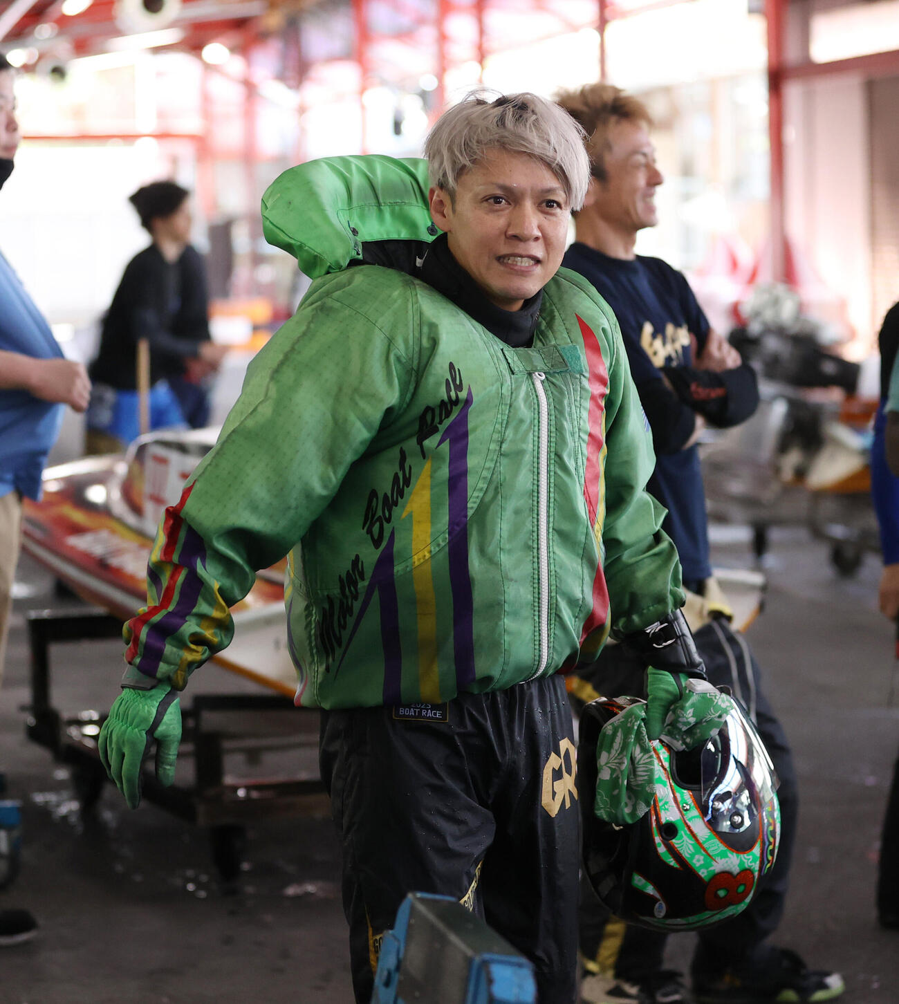 予選7Rで3着の平本真之（撮影・柴田隆二）