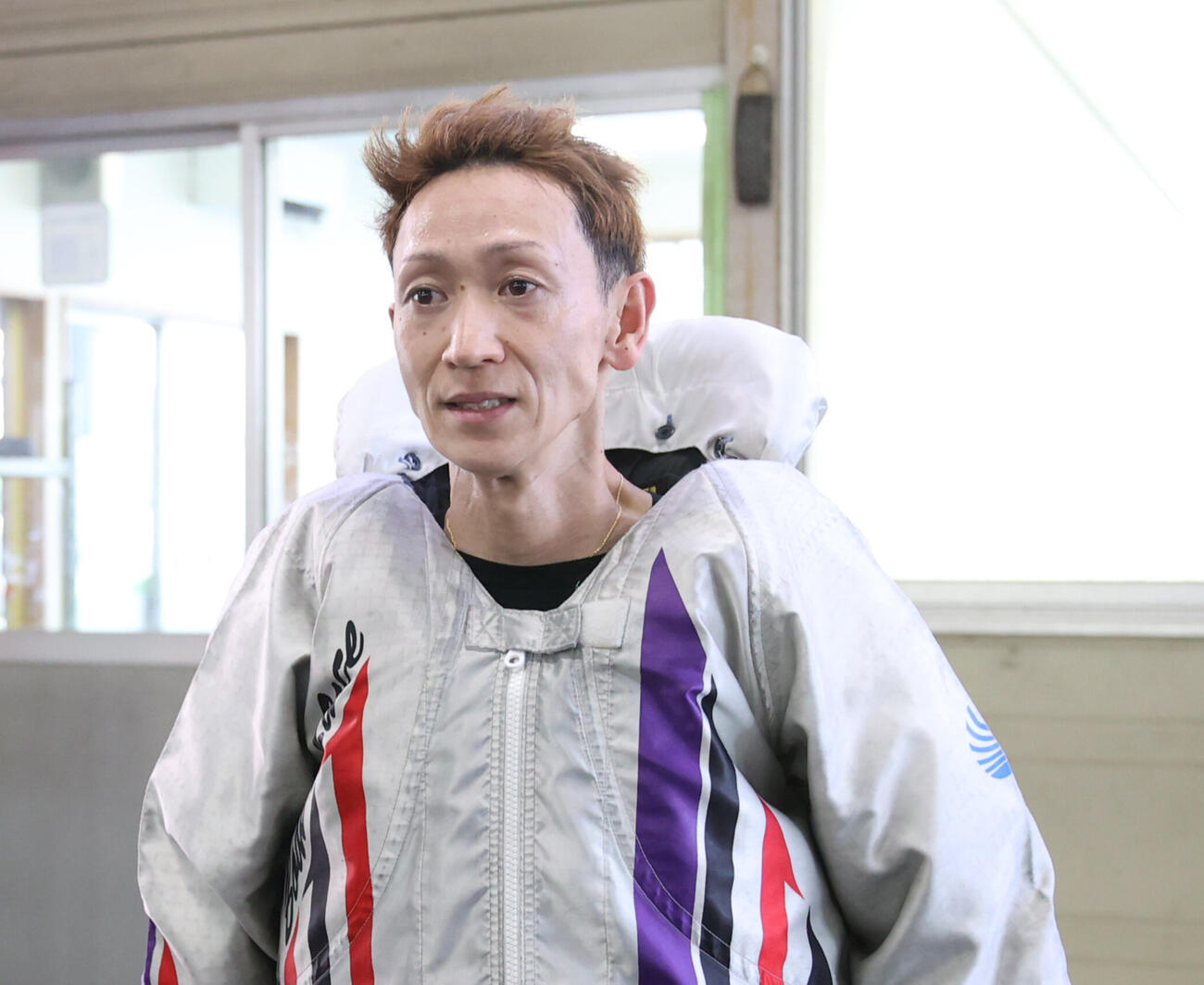 準優勝戦12Rで1着の佐藤翼（撮影・柴田隆二）