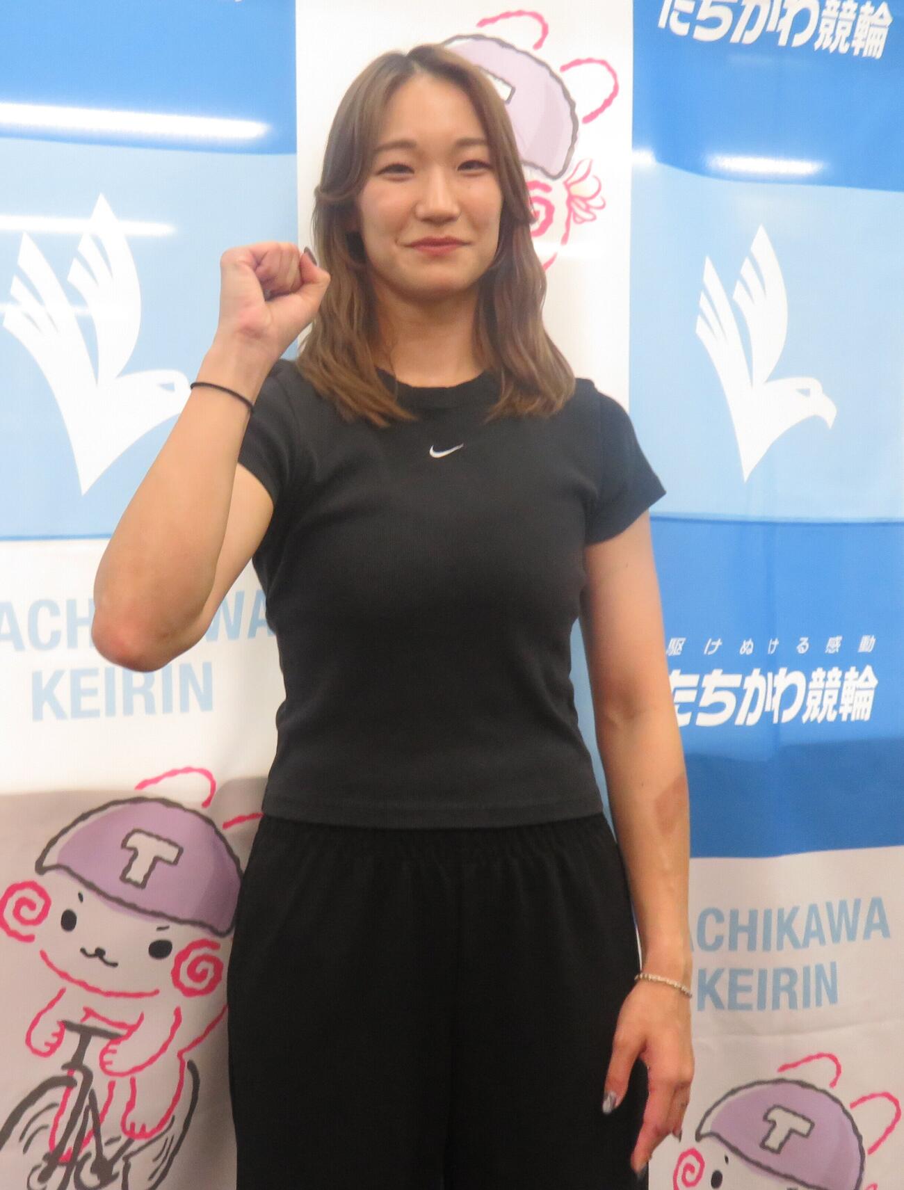 復帰戦に臨む寺崎舞織
