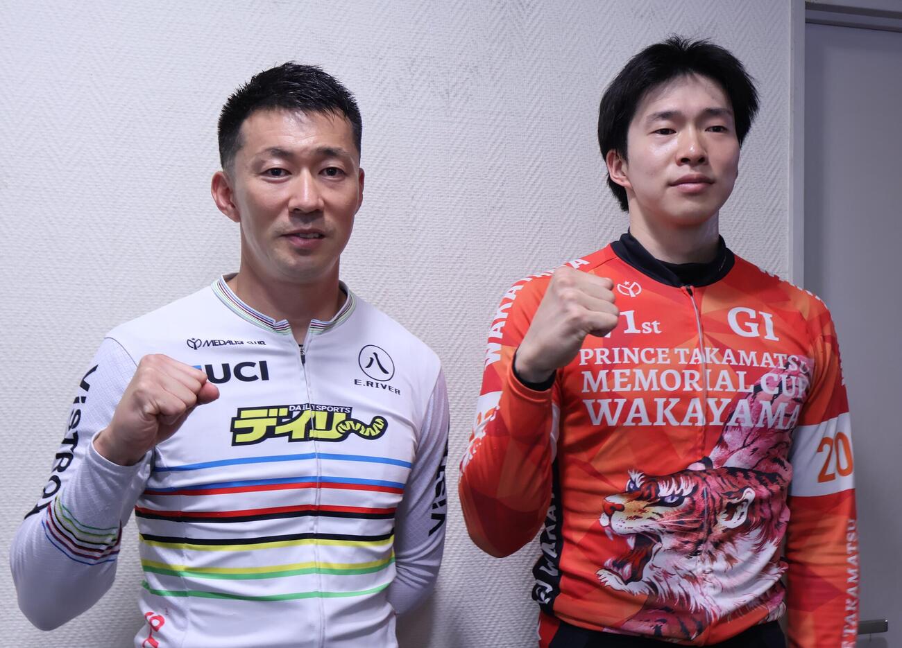 稲毛健太（左）と知也が兄弟そろって2予進出を決めた