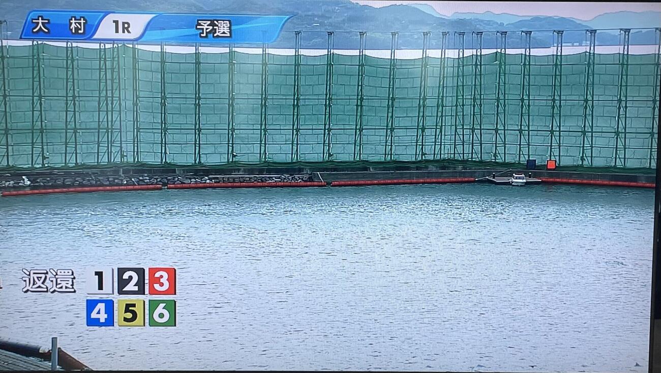 2日目1Rは全艇がスリットオーバーとなった