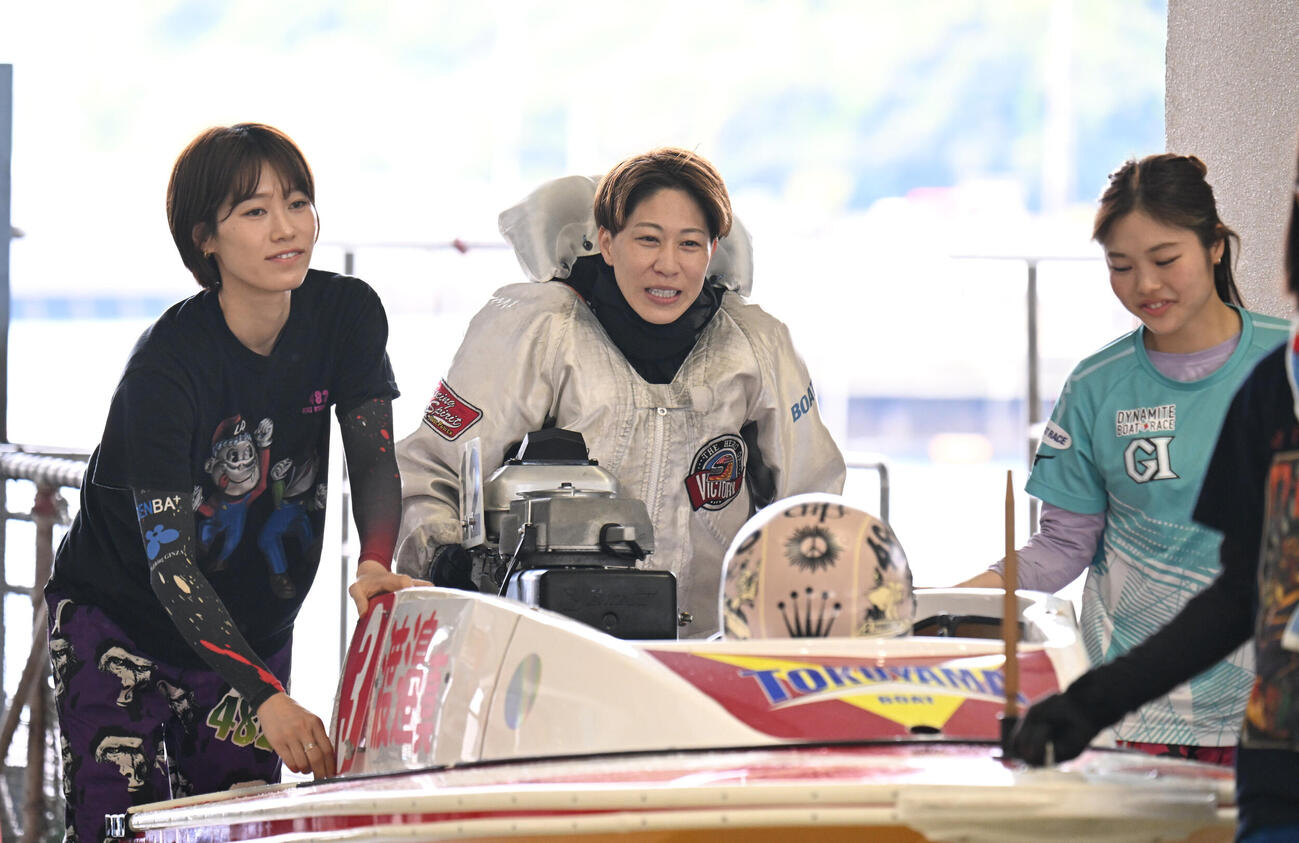 徳山　G1初勝利を挙げた4893渡辺真奈美（撮影・和賀正仁）