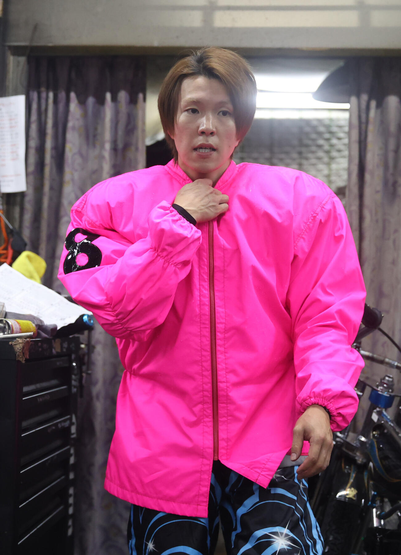 鈴木圭一郎は雨の中でもしっかり1着をゲット（撮影・柴田隆二）