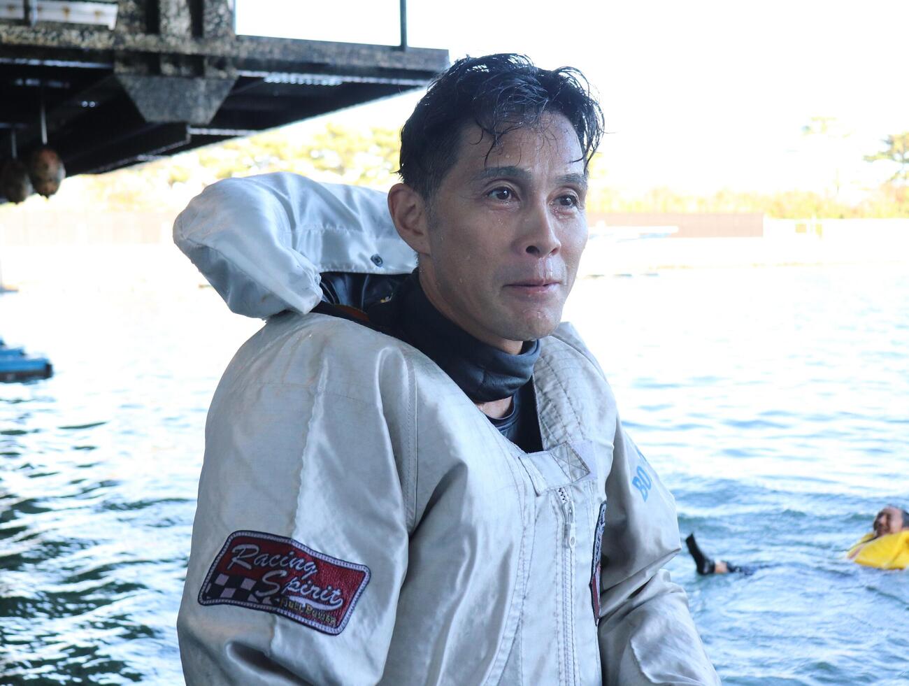 水神祭を終えた直後の菊地孝平
