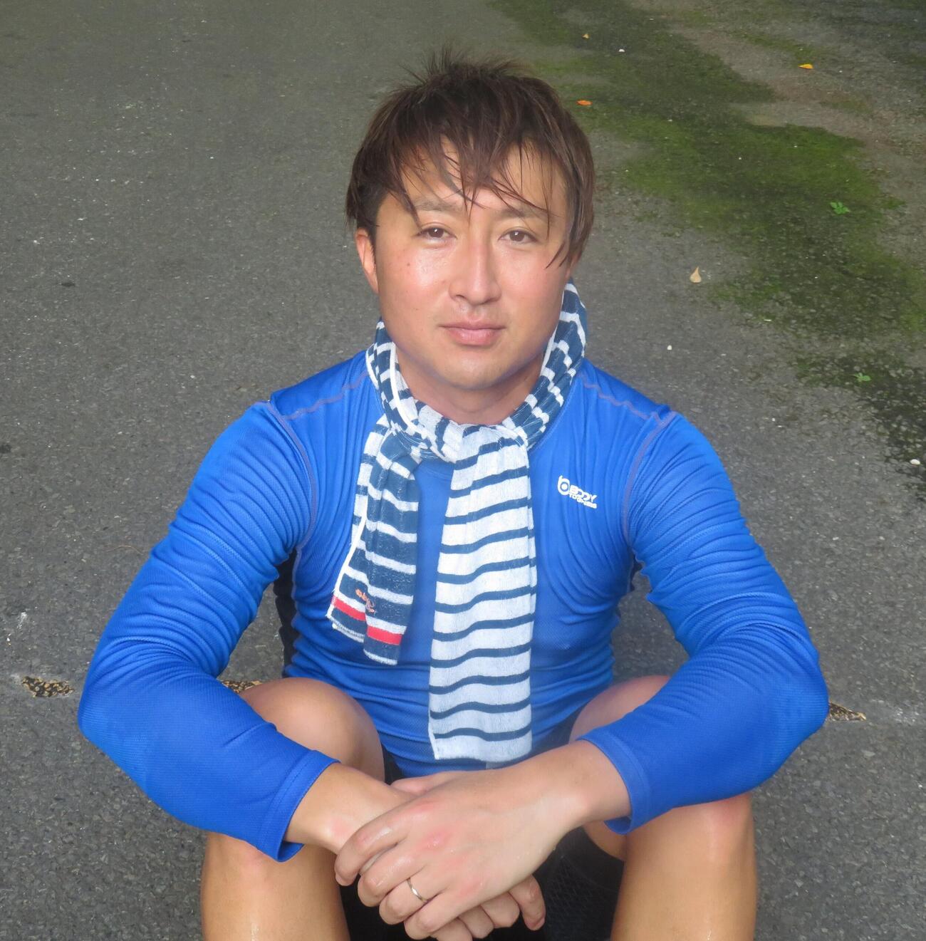 決勝進出を決め、ホッとした表情を浮かべる湯浅大輔