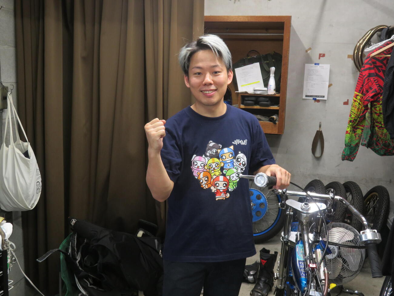 3Rで快勝してガッツポーズの深谷俊太は、自身初のG1戦ファイナル進出を目標に掲げる（撮影・小川将司）