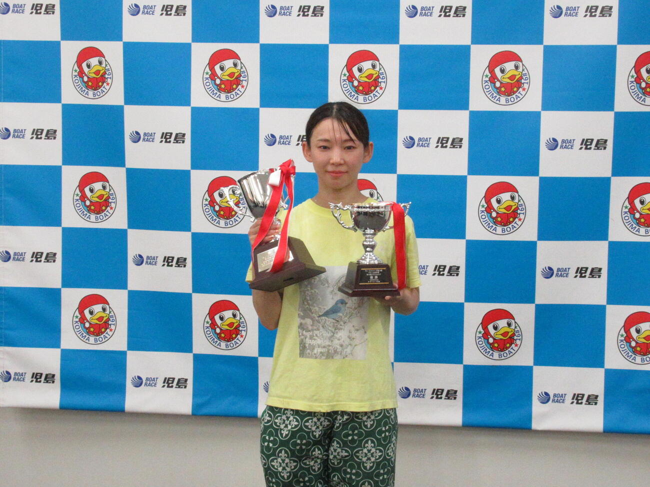 2月の児島同タイトル以来今年2度目、通算42度目の優勝を飾った守屋美穂