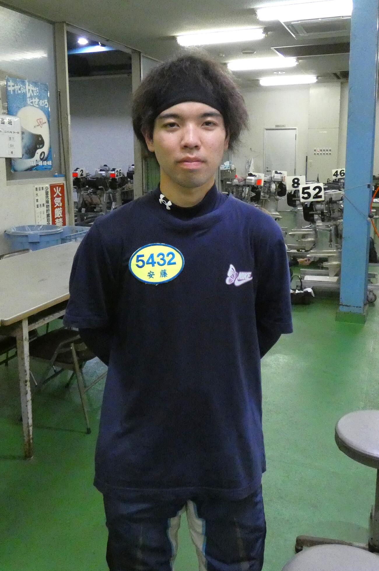 安藤瑠希の初日の出番は7R5枠だ