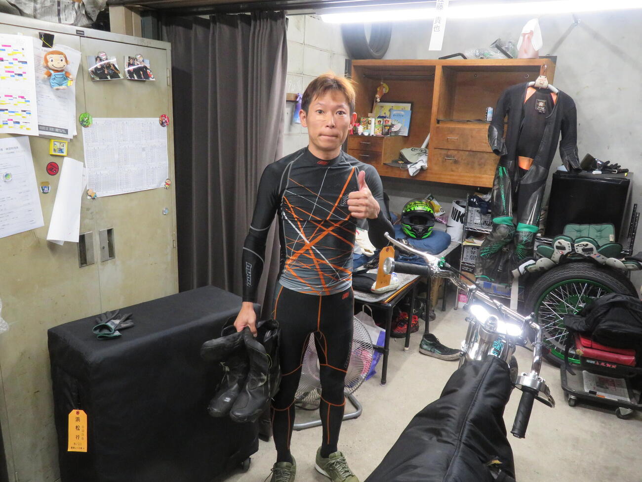 果敢な走りで3着を確保した浜松S級の佐藤貴也（撮影・小川将司）