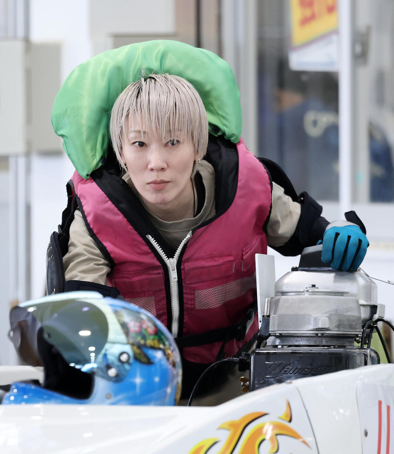 川野芽唯は初日に向けて底上げを図る（撮影・鈴木正人）