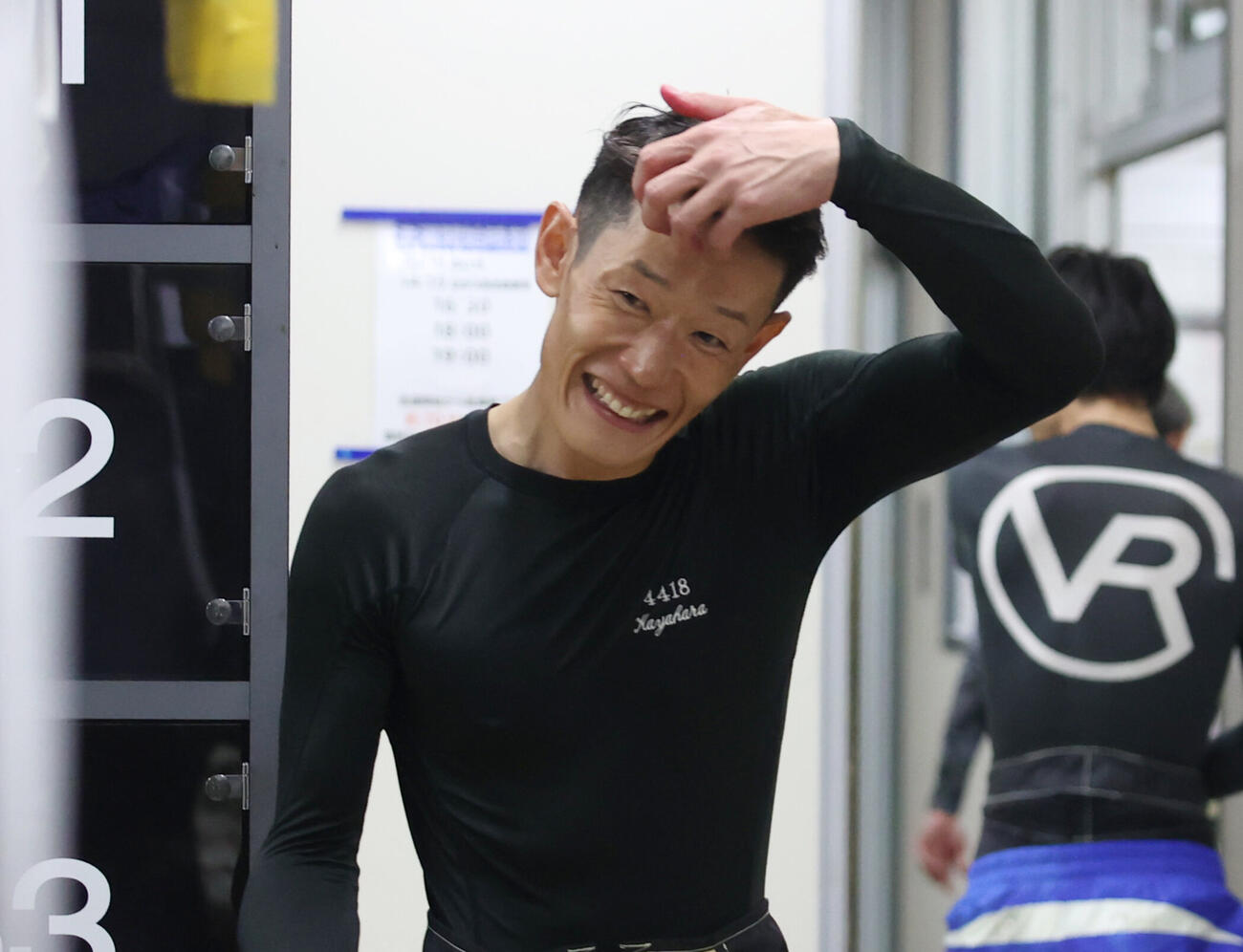 準優勝戦10Rで2着の茅原悠紀は笑顔を見せる（撮影・柴田隆二）
