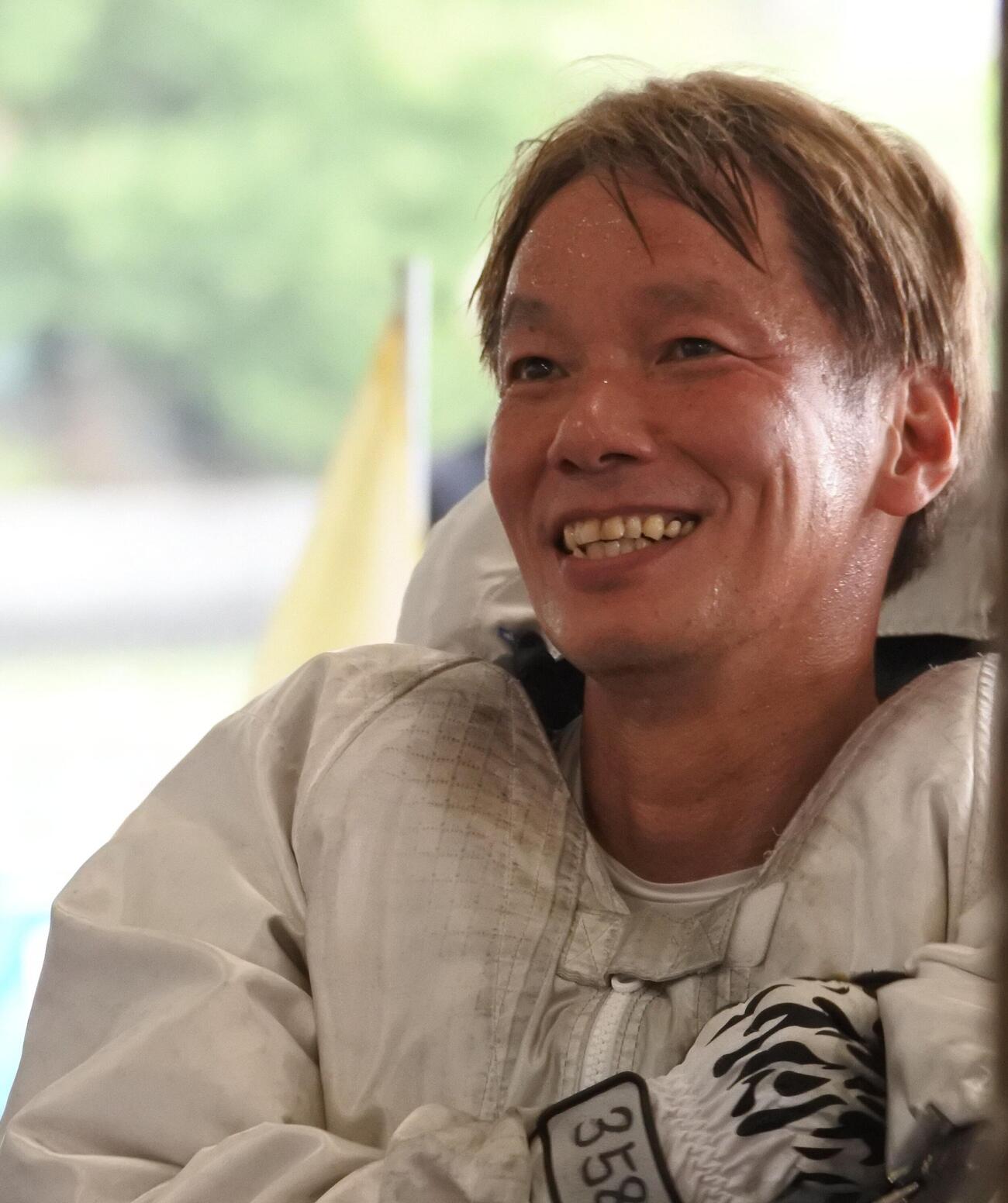 滋賀支部の番長こと吉川昭男が、地元優勝へ気合を入れる
