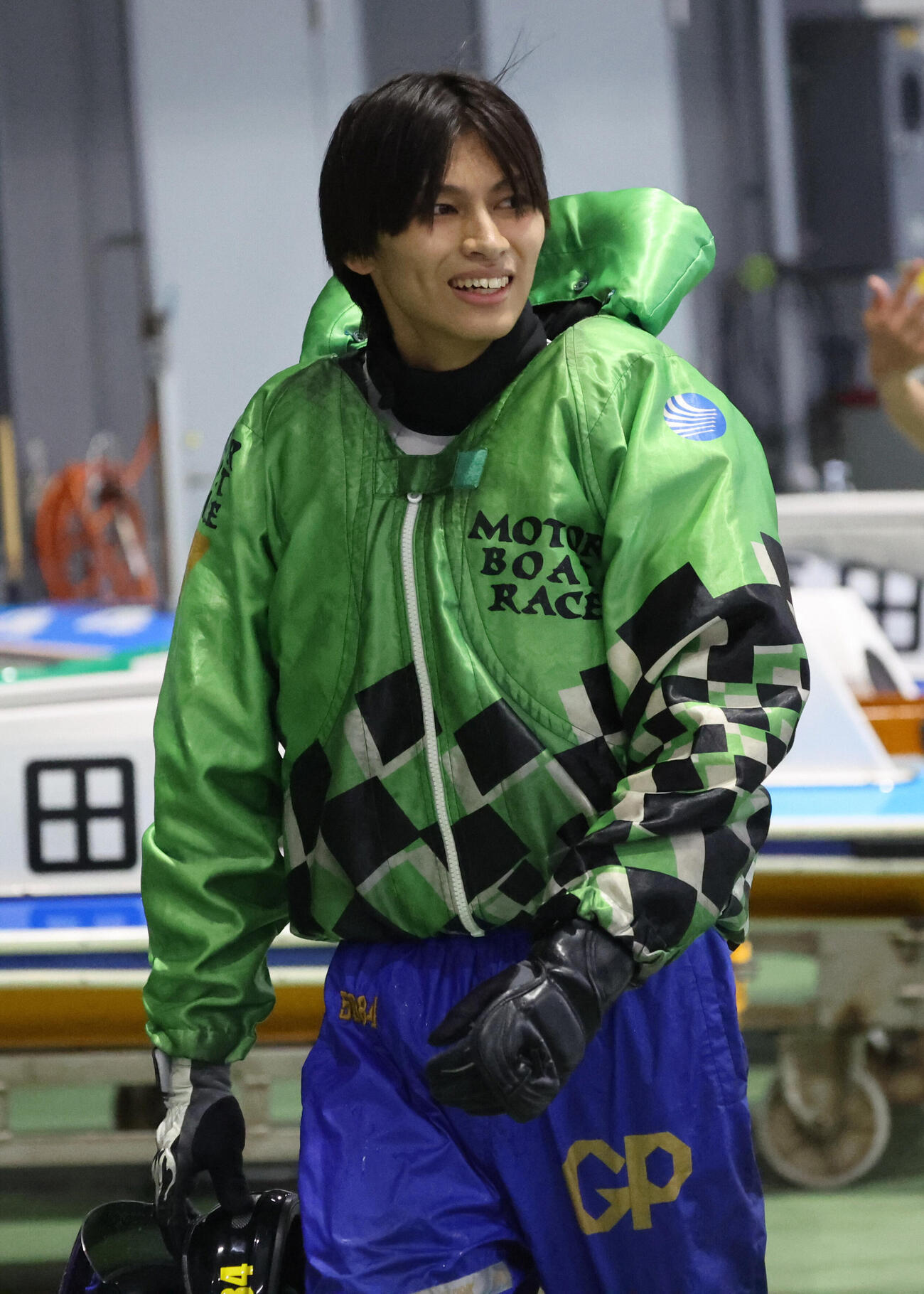 準優勝戦12R2着となった末永和也（撮影・西尾就之）