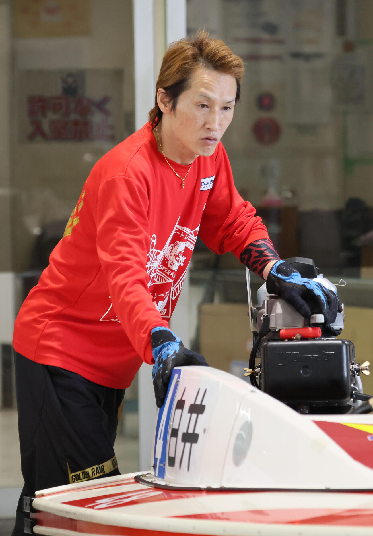 ボートレース徳山　G1ダイヤモンドカップ4日目　白井英治3897（撮影・加藤孝規）