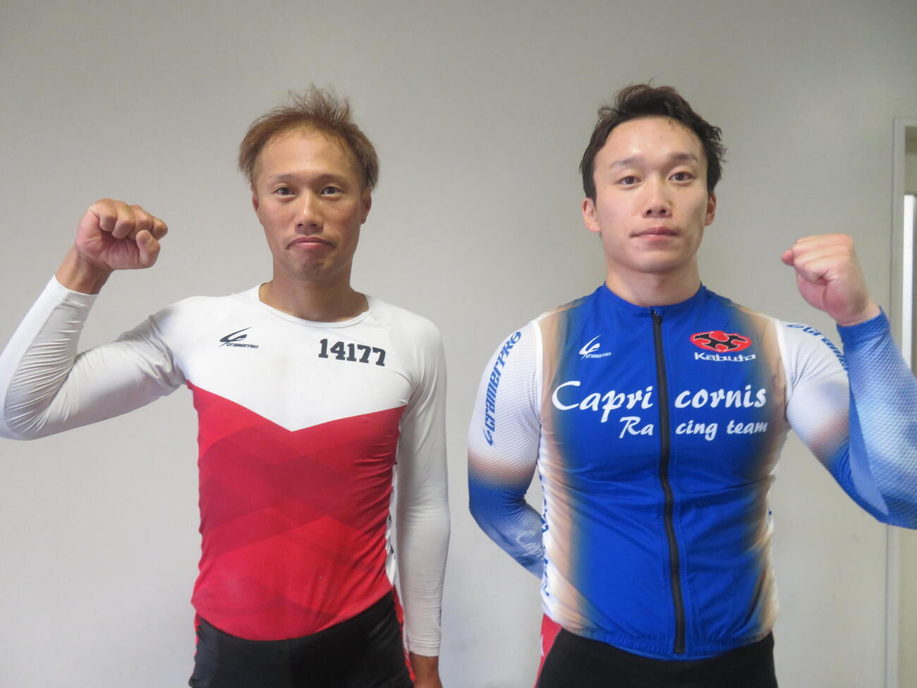地元のビッグレースに燃える小堺浩二（左）と村田祐樹