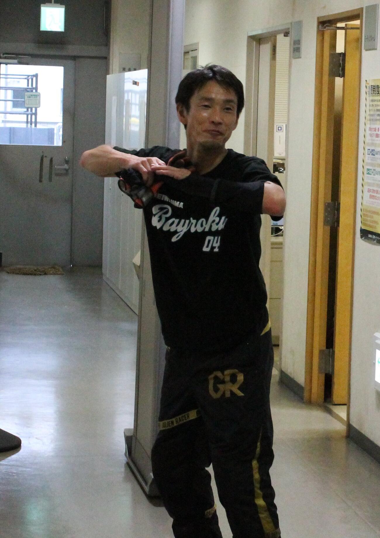 逆転でトップ通過した馬場貴也