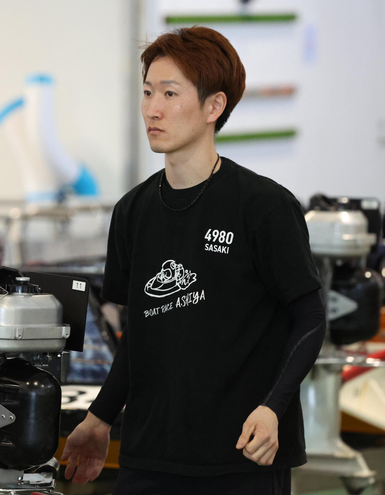 準優10R、2着の佐々木完太（撮影・西尾就之）