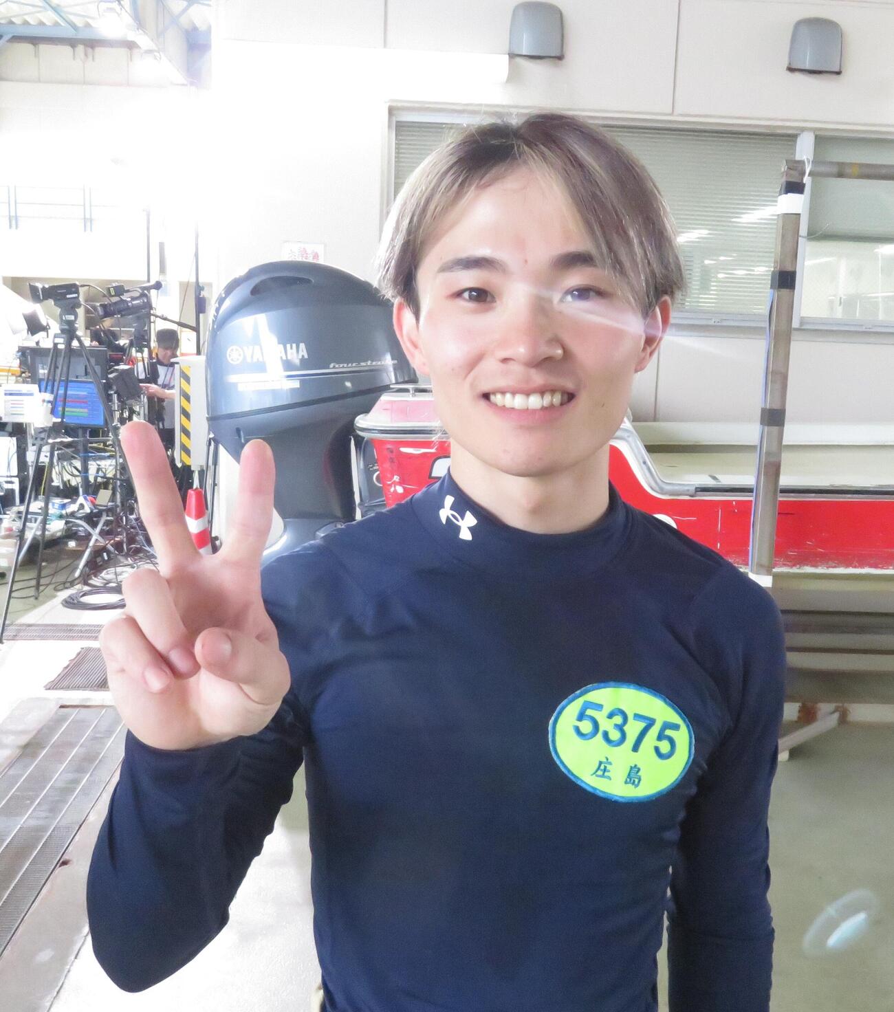 庄島潤成は3日目8Rで地元初勝利を挙げた