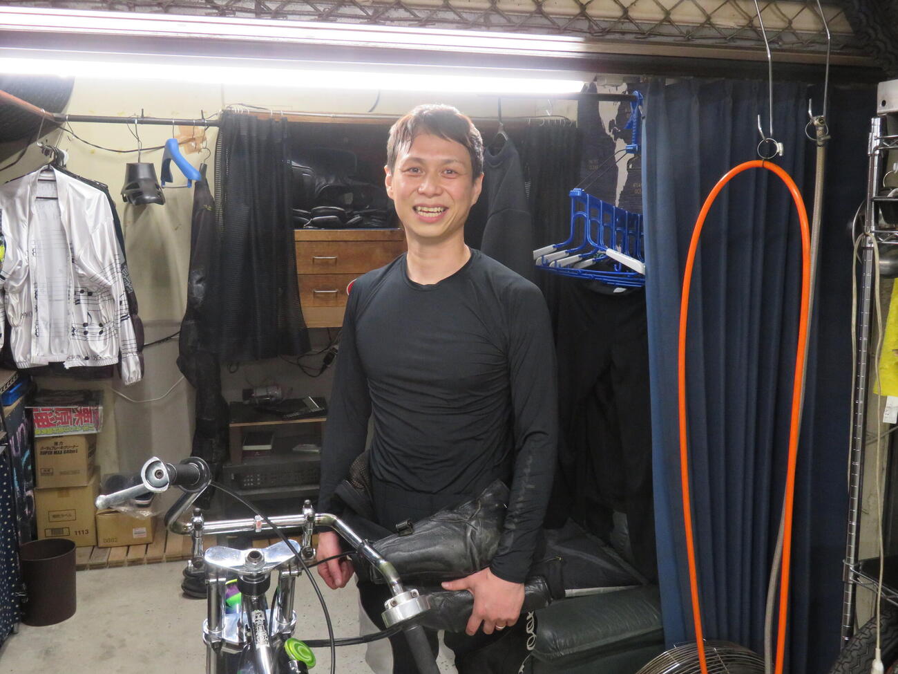 2着通過ながら満足な表情でレースを振り返る井村淳一（撮影・小川将司）