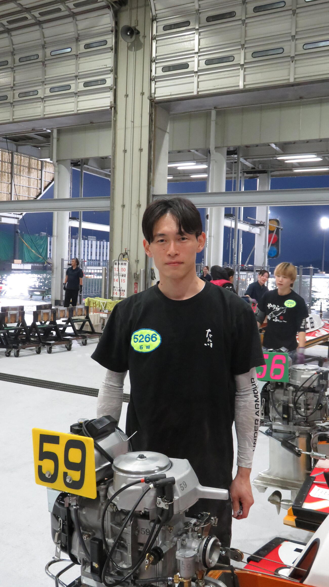 石田勇斗が前回節一の動きを誇った59号機を引き当てた