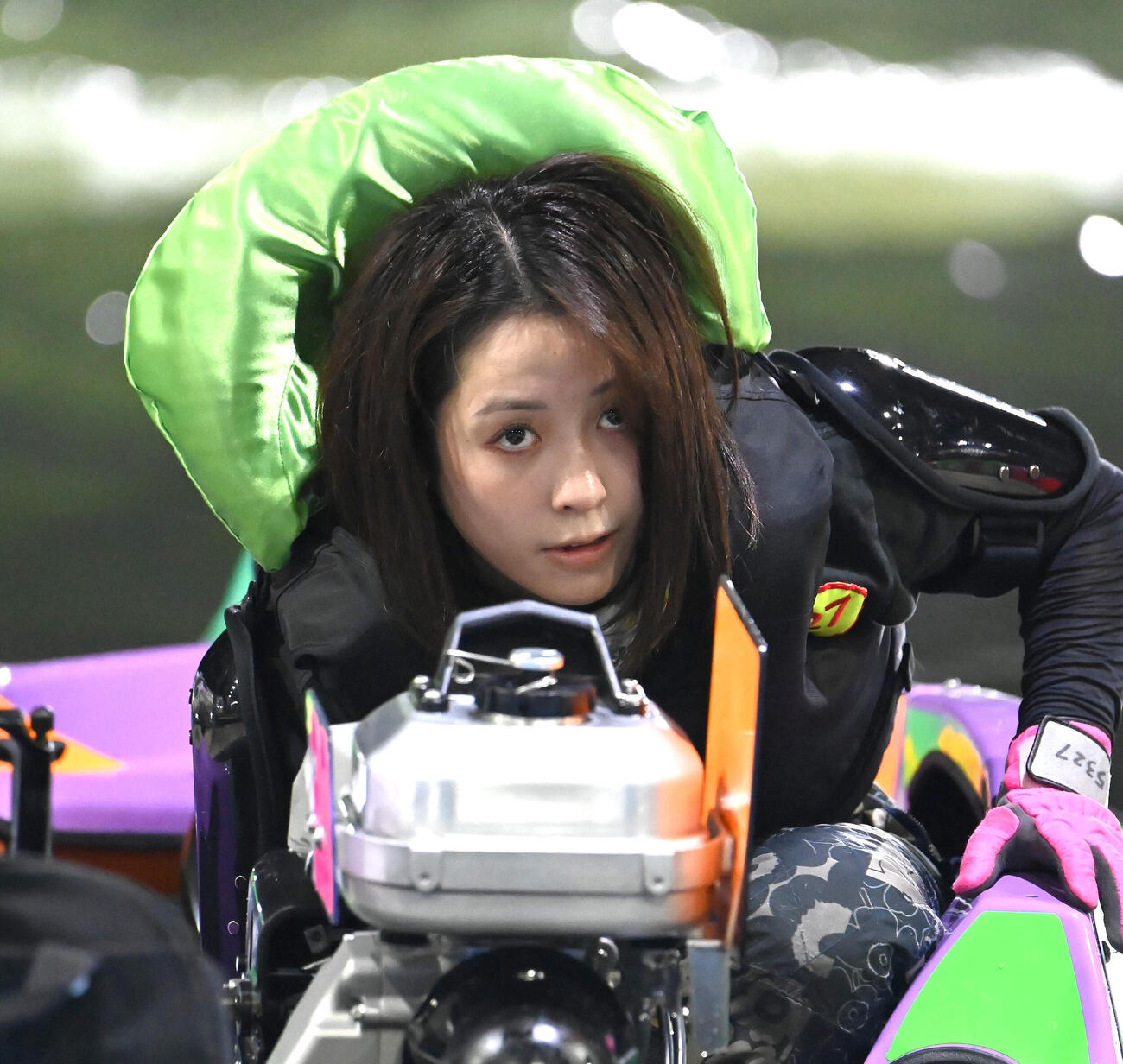 西田和加が水神祭へ最高の相棒をゲット（撮影・石井愛子）