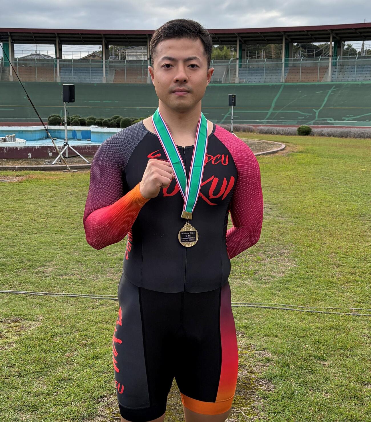 市田龍生都が大会新記録で1キロTTを制した