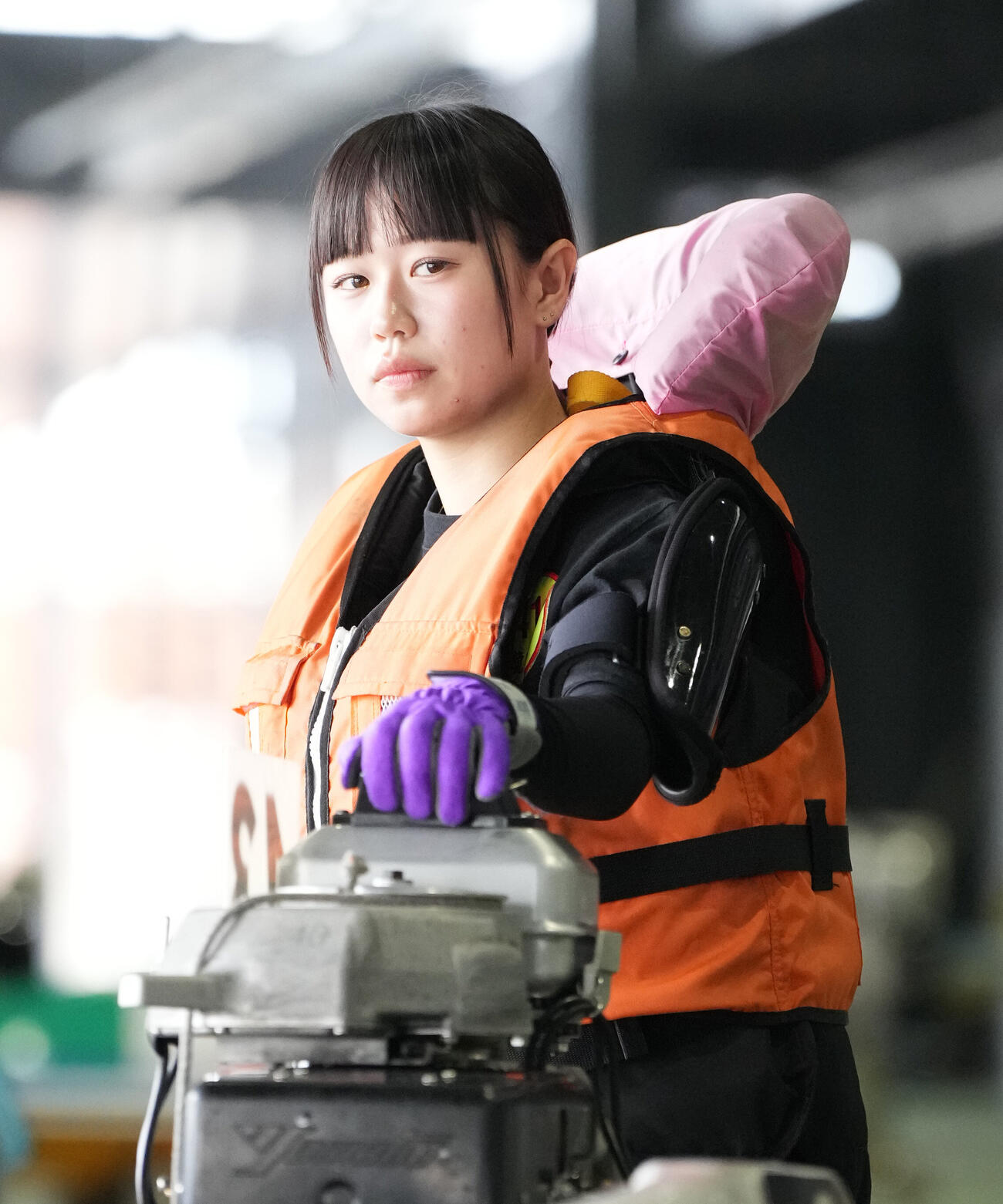 龍田真白は前節に師匠が使用したエンジンで臨む（撮影・森本幸一）
