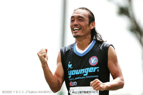 0円Jリーガーとして奮闘するYS横浜のFW安彦