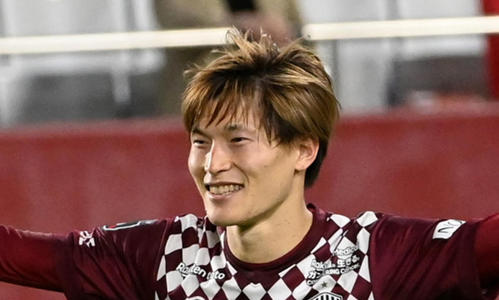 神戸FW古橋（21年4月撮影）