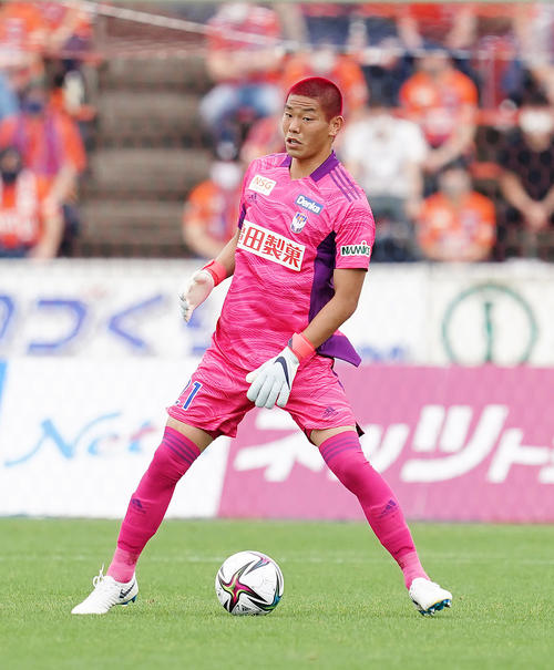 新潟GK阿部航斗（2021年6月5日撮影）