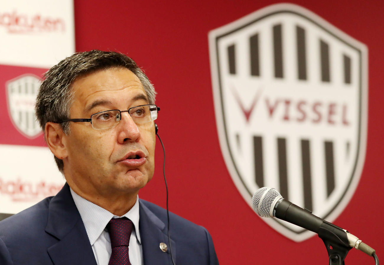 FCバルセロナのバルトメウ元会長（2019年7月27日撮影）