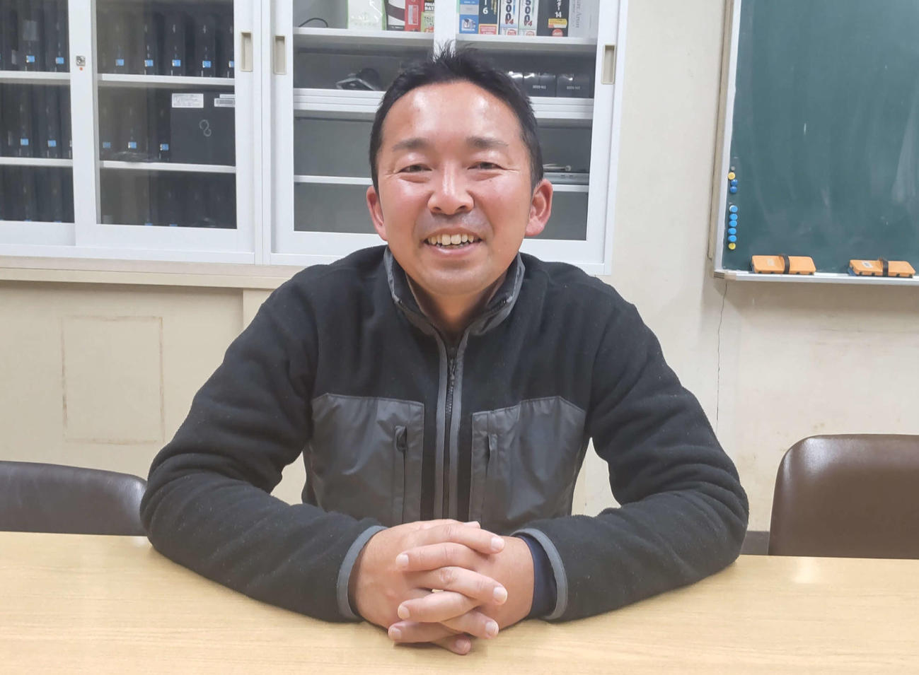 中川中サッカー部顧問の中村光義先生
