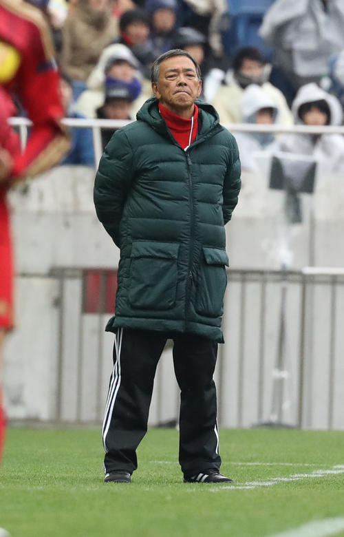 流通経大柏・本田裕一郎監督（２０１８年１月８日撮影）
