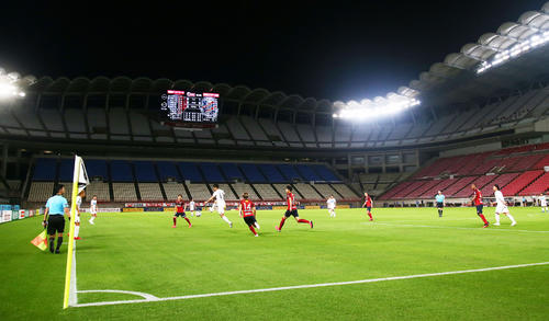 8日、無観客で鹿島対札幌戦が行われたカシマスタジアム