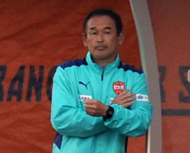 清水平岡宏章監督（2021年11月20日撮影）